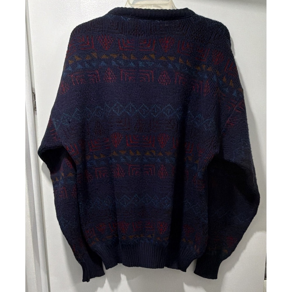 Vtg 80s Robinsons Private Stock Sweater Mens XL Made In Italy Acrylic Wool Knit